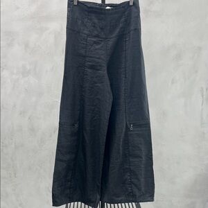 Sarah Pacini Black Wide Leg Pants